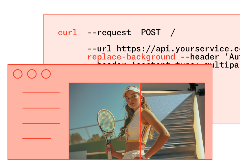Jasper API replace background example